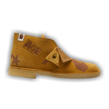 Buy A Bathing Ape x Clarks Desert Boot 'Oak Embossed' - 26149861