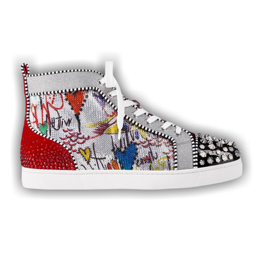 Buy Christian Louboutin No Limit F18 High Version Silver