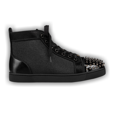 Buy Christian Louboutin Louis Flat Calf Spikes 'Black Silver