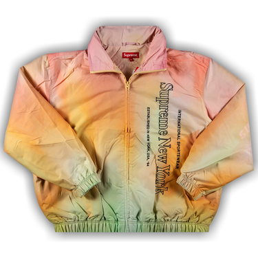 Size m Supreme Side Logo Track Jacket 'Yellow Gradient'