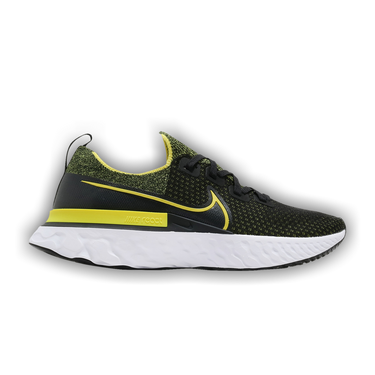 Nike React Infinity Run Flyknit グレー/イエロー Nike ReactX Infinity Run Vegas Gold Grey Running Shoes