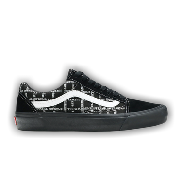 Buy Supreme x Vans Old Skool Pro 'Logo Pattern - Black