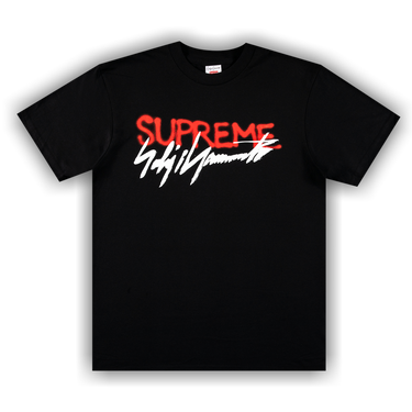 Buy Supreme x Yohji Yamamoto Logo Tee 'Black' - FW20T6 BLACK | GOAT