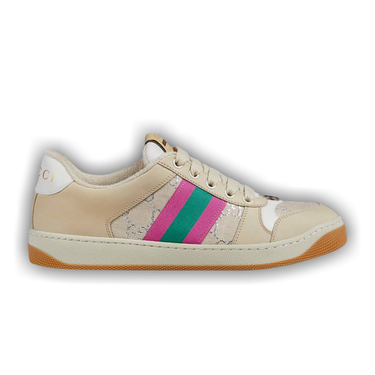 Size 10.0 Gucci Wmns Screener 'White GG Lamé'