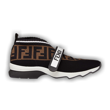 Buy Fendi Wmns FF Motif Rockoko Sneaker Black Brown 8E6701 A5JF F14ZV GOAT