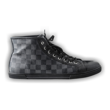 Buy Louis Vuitton Damier Leather High Graphite Black MS0181 GOAT