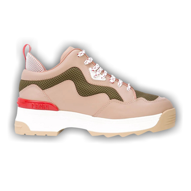 Buy Fendi Wmns T-Rex Leather High Sole 'Colorblock - Pink