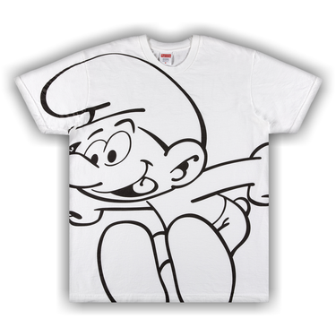 Supreme x Smurfs Tee 'White' Mens - Size S