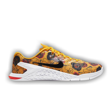 nike metcon yellow flower