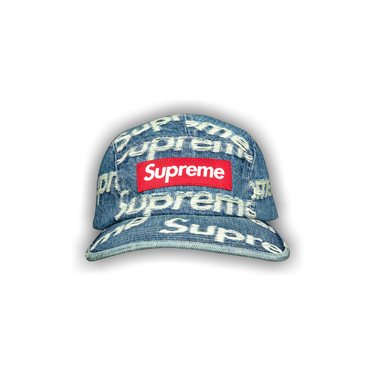 Buy Supreme Frayed Logos Denim Camp Cap 'Blue' - SS21H9 