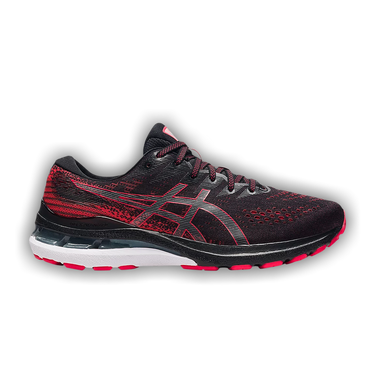 Buy Asics Gel Kayano 28 'Black Electric Red' - 1011B189 002 | GOAT