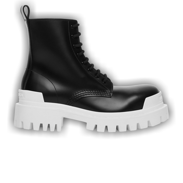 Buy Balenciaga Strike Lace-Up Boot 'Black White' - 589338 WA967