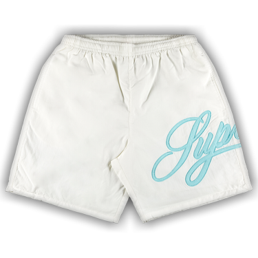 Supreme Mesh Script Water Short 'White' | GOAT