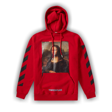 Red mona lisa off white hoodie deals