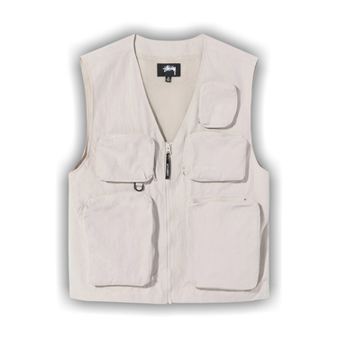 Size xl Stussy Nylon Approach Vest 'Stone Grey'