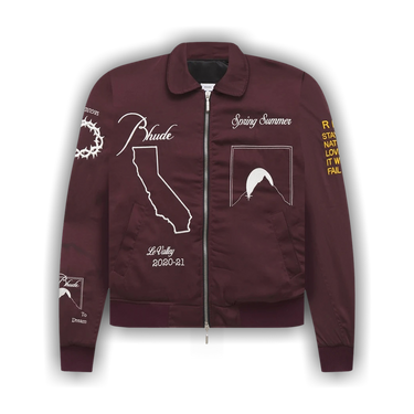 Buy Rhude Signal Bomber 'Maroon' - PS21JA00000007 | GOAT