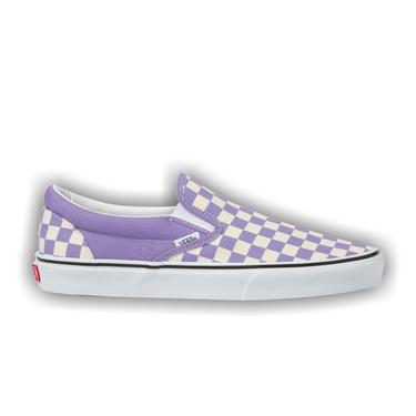 Vans slip on purple checkerboard best sale