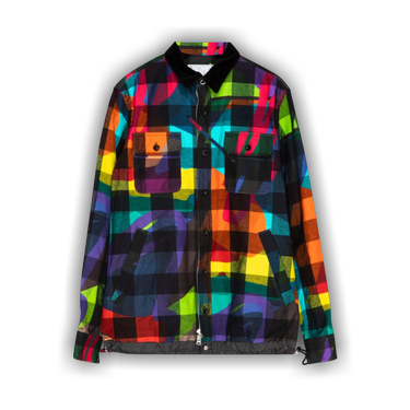 Sacai x KAWS Plaid Shirt 'Multicolor' | GOAT