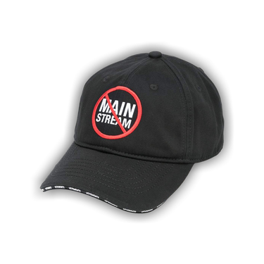 VETEMENTS ブラック ベースボールキャップ MAIN STREAM Buy Vetements No Mainstream Logo Cap 'Black' - UA52CA700B