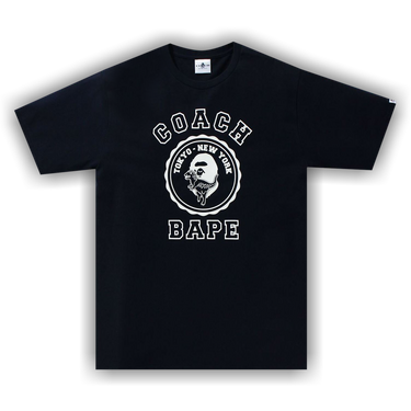 Buy BAPE x Coach College Tee 'Black' - 1H73 109 902 NAVY | GOAT