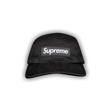 Buy Supreme Washed Chino Twill Camp Cap 'Black' - FW21H90 