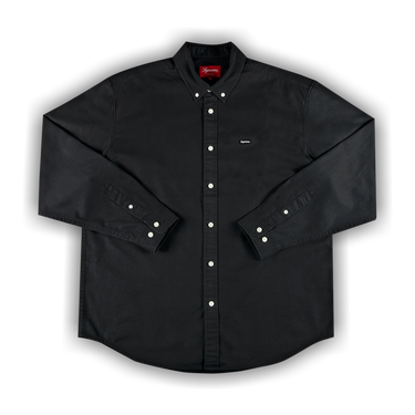 Buy Supreme Small Box Twill Shirt 'Black' - FW21S30 BLACK | GOAT