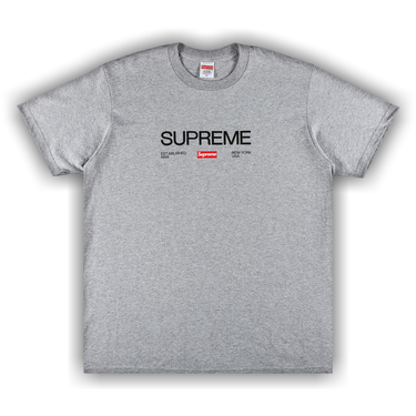 Buy Supreme Est. 1994 Tee 'Heather Grey' - FW21T43 HEATHER GREY | GOAT