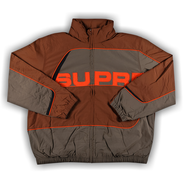 Buy Supreme Spellout Embroidered Track Jacket 'Black