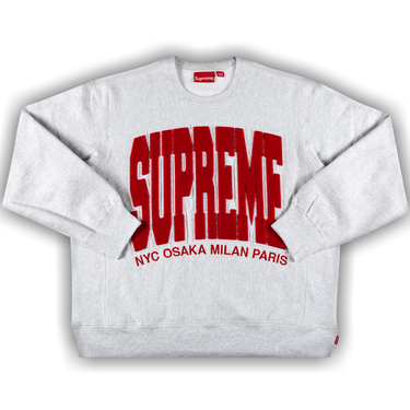Size xxl Supreme Cities Arc Crewneck 'Ash Grey'
