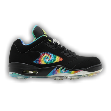 Buy Air Jordan 5 Low Golf 'Peace & Love - Black' - CW4205