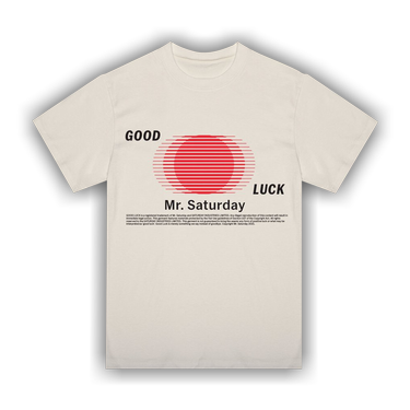 Buy Mr. Saturday Good Luck Motion T-Shirt 'Vintage White