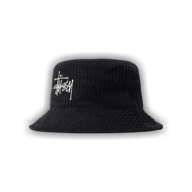 Buy Stussy Corduroy Big Basic Bucket Hat 'Black' - 1321051 BLAC | GOAT
