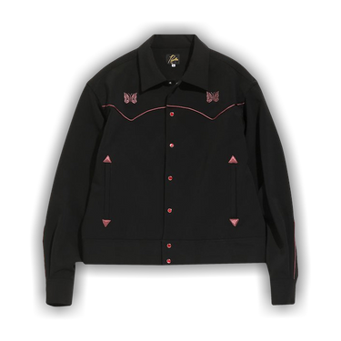 Buy Needles Piping Cowboy Jacket 'Black' - JO169C BLAC | GOAT Buy Needles Piping Cowboy Jacket 'Black' - JO169C BLAC | GOAT