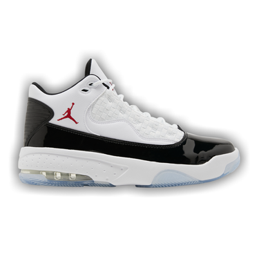 スニーカー Nike Air Jordan Max Aura 2 White Gym Red Black Nike Air Jordan MAX AURA 2 Men's Basketball Shoes Multi