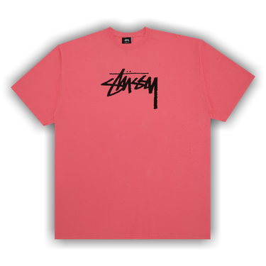 Stussy スカジャン ブラック ピンク Stussy Beach Mob Pigment Dyed T-Shirt - Black / Pink | Flatspot