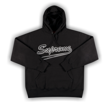 t*a様 Supreme Script Logo Hoodie Supreme Classic Script Hooded Sweatshirt Black Men's - FW18 - US
