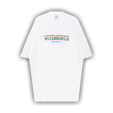 Vetements rainbow tee best sale