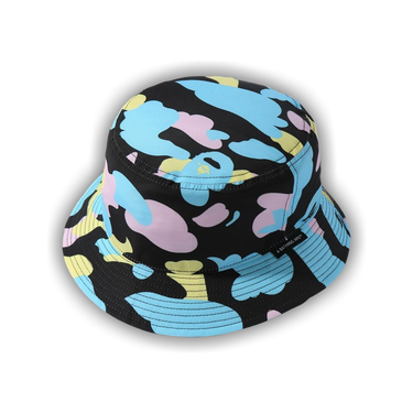 Size l BAPE New Multi Camo Bucket Hat Black