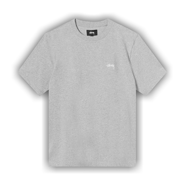 Buy Stussy Stock Logo Tee 'Grey Heather' - 1140241 GREY | GOAT