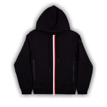 Buy Moncler Maglia Cardi Hoodie With Zipper 'Black' - 8G750