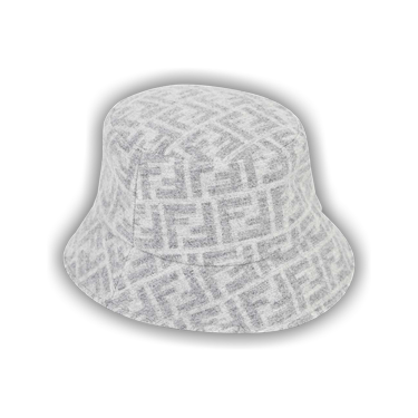 Fendi FXQ958 AN94 BUCKET Hat Grey