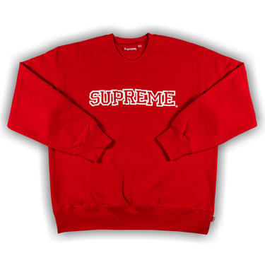 Supreme warm shop up crewneck red