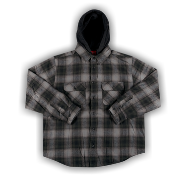 パーカー・フーディ Supreme Hooded Flannel Zip Up Shirt FW 21 WEEK 9 Supreme Hooded Flannel Zip Up Shirt (FW21) - $148