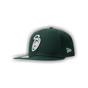 Buy Stussy Curly S 59FIFTY New Era Cap 'Forest Green