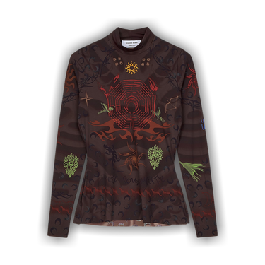 Buy Marine Serre Second Skin Tattoo Top 'Punk Shaded Tattoo