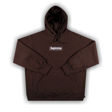 Buy Supreme Box Logo Hooded Sweatshirt 'Dark Brown' - FW21SW35
