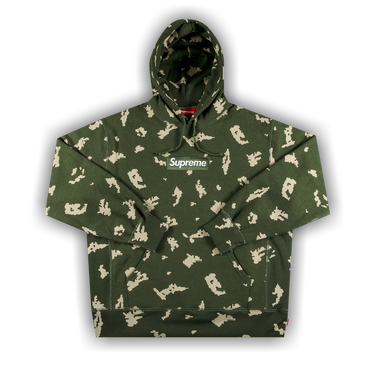 Buy Supreme Box Logo Hooded Sweatshirt 'Olive Russian Camo