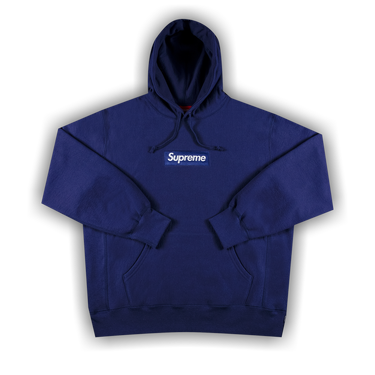 Supreme Box Logo Hooded Sweatshirt 'Washed Navy'