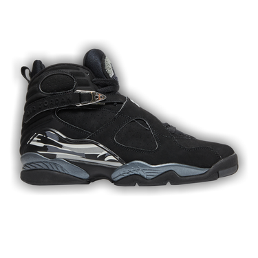 JORDAN Men’s Black/ Chrome Leather Shoes 305381-001  Size 12 s-l400.jpg main image 4
