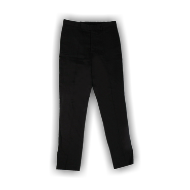 Buy Rick Owens Wool Slim Long Astaires Pants 'Black' - RU19F4374
